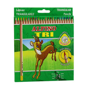 ALPINO - ALPINO TRI 24 RENK UZUN KURU BOYA KALEMİ AL-129