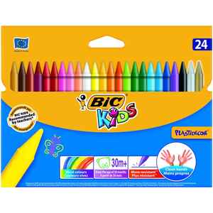 BIC - BİC PLASTIDECOR 24 RENK PASTEL BOYA 8297724