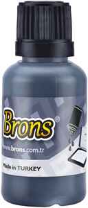 BRONS - BRONS ISTAMPA MÜREKKEBİ SİYAH 30 cc BR-314