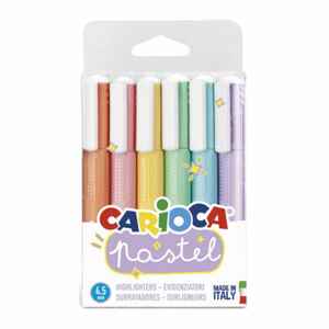 CARIOCA - CARIOCA FOSFORLU KALEM 6 RENK PASTEL 43033