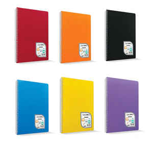 ÇINAR - ÇINAR COLORMAXI A4 80 YP ÇİZGİLİ SPİRALLİ PP DEFTER 73026