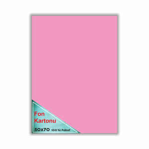 ÇINAR - ÇINAR FON KARTONU PEMBE 48x68 100 LÜ 50006