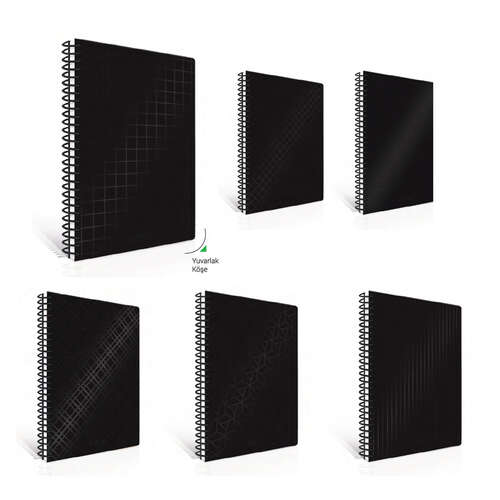 ÇINAR NERO 17x24 100 YP KARELİ SPR SERT KAPAK DEFTER 55215