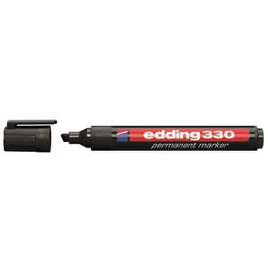 EDDING - EDDİNG 330 SİYAH PERMANENT KESİK UÇ MARKER KALEM