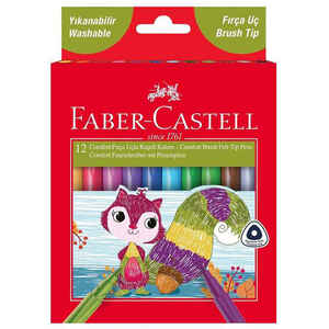 FABER CASTELL - FABER 12 RENK COMFORT KEÇELİ KALEM FIRÇA UÇLU 000010