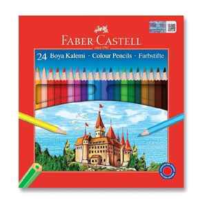 FABER CASTELL - FABER 24 RENK KURU BOYA KALEMİ 1116324