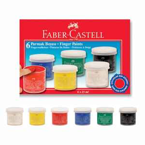 FABER CASTELL - FABER 6 RENK PARMAK BOYASI ŞİŞE 160402