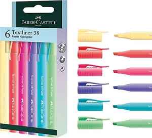 FABER CASTELL - FABER FOSFORLU KALEM 38 PASTEL 6 LI POŞET 301582180