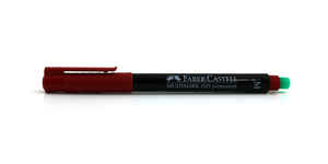 FABER CASTELL - FABER (M) KIRMIZI PERMANENT KALEM 152521