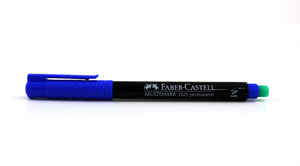 FABER CASTELL - FABER (M) MAVİ PERMANENT KALEM 152551