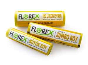 Florex Plastik Atık Çöp Poşeti 80x110 800 GR 10 Rulo - Thumbnail (2)