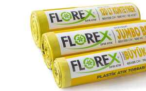 Florex Plastik Atık Çöp Poşeti 80x110 800 GR 10 Rulo - Thumbnail (3)
