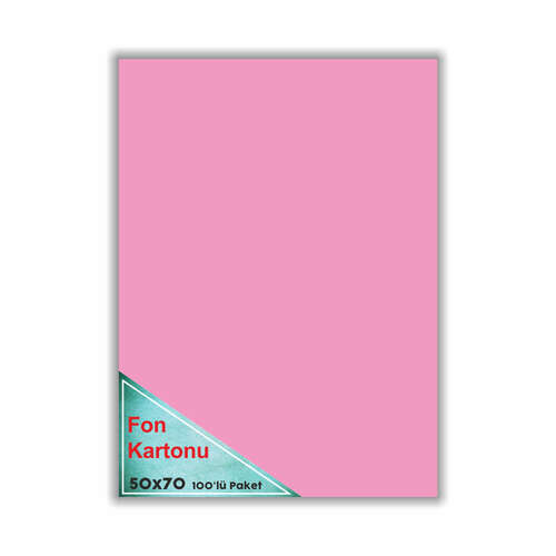 FON KARTONU PEMBE 48x68 100 LÜ