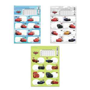 KESKİN - KESKİN CARS 3 LÜ DERS PROGRAMLI ETİKET 220130-33