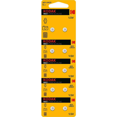 KODAK AG1/LR621 MAX ALKALİN DÜĞME PİL ((2 ADET)) 30416291