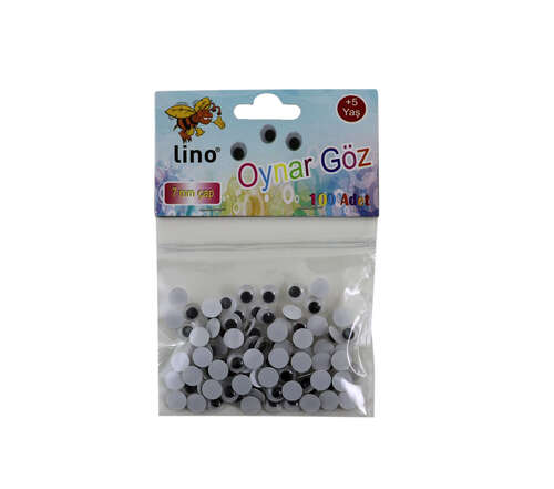 LINO OYNAR GÖZ KÜÇÜK BOY 7 MM.100 LÜ RBZ-007-A