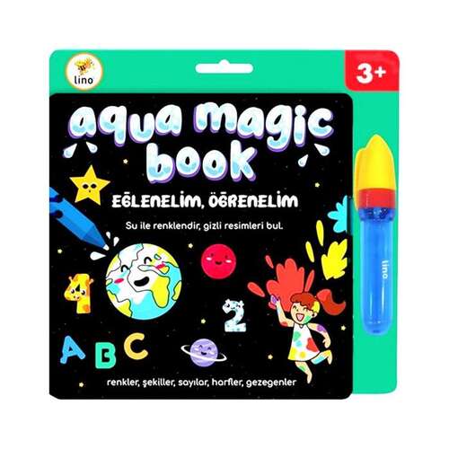 LINO TFL-1004 AQUA MAGIC BOOK EĞLENELİM ÖĞRENELİM SİHİRLİ BOYAMA KİTABI