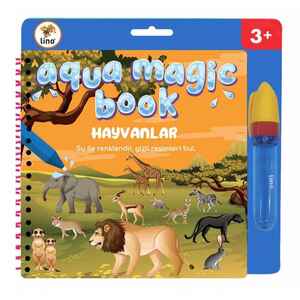 LINO - LINO TFL-1008 AQUA MAGIC BOOK HAYVANLAR SİHİRLİ BOYAMA KİTABI