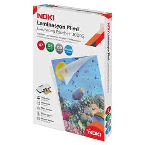 Noki - NOKİ LAMİNASYON FİLMİ A4 125 MICRON 100 LÜ PK 130003