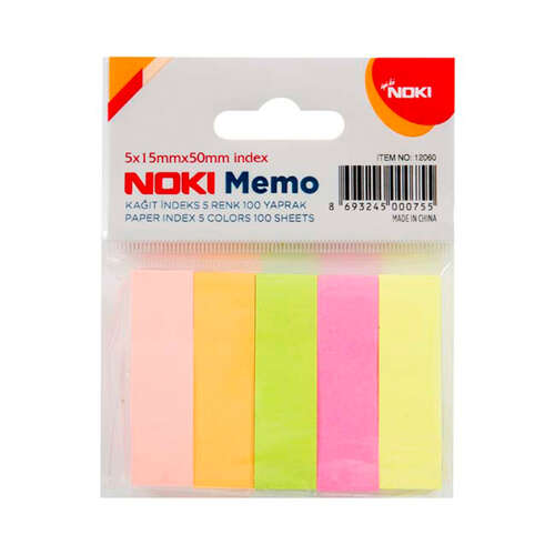 NOKİ MEMO KAĞIT İNDEX 5X15x50MM 500 LÜ 12060