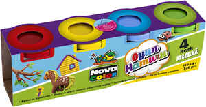 NOVA COLOR - NOVA COLOR 4 RENK MAXİ OYUN HAMURU NC-4105