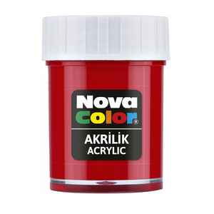 NOVA COLOR - NOVA COLOR AKRİLİK BOYA KIRMIZI ŞİŞE NC-170