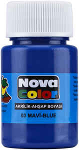 NOVA COLOR - NOVA COLOR AKRİLİK BOYA MAVİ ŞİŞE NC-171