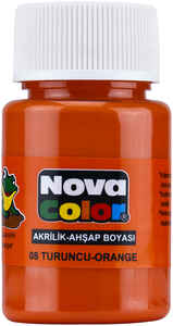 NOVA COLOR - NOVA COLOR AKRİLİK BOYA TURUNCU ŞİŞE NC-176