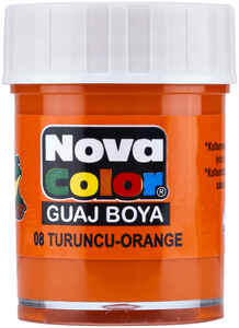 NOVA COLOR - NOVA COLOR GUAJ BOYA TURUNCU ŞİŞE NC-110