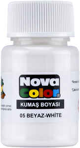 NOVA COLOR - NOVA COLOR KUMAŞ BOYASI BEYAZ NC-163