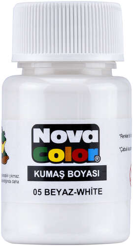 NOVA COLOR KUMAŞ BOYASI BEYAZ NC-163