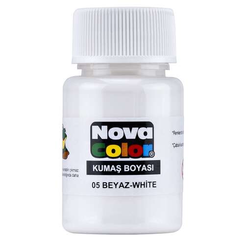 NOVA COLOR KUMAŞ BOYASI BEYAZ NC-163