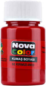 NOVA COLOR - NOVA COLOR KUMAŞ BOYASI KIRMIZI NC-160