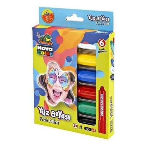 NOVA COLOR YÜZ BOYASI 6 LI NC-212