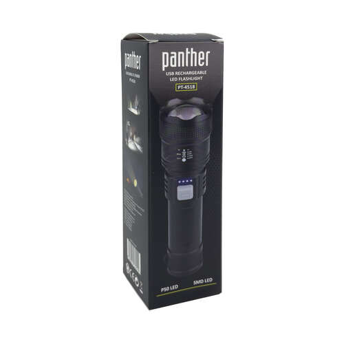 PANTHER PT-4518 USB ŞARJLI EL FENERİ