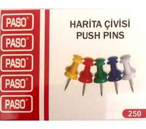 PASO/YOBE - PASO HARİTA ÇİVİSİ RENKLİ 250