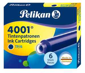 PELIKAN - PELİKAN DOLMA KALEM TÜPÜ 6 LI MAVİ 4001-301176