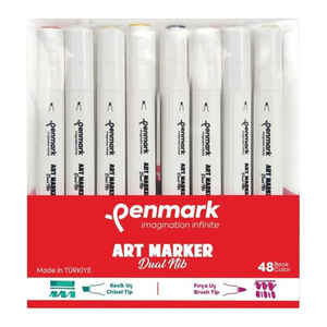 PENMARK - PENMARK MARKERS ART BRUSH KALEM 48 Lİ SET 9000-48
