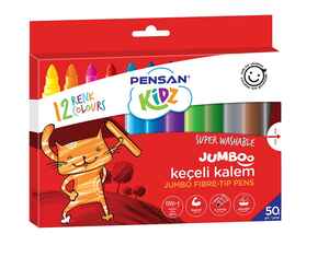 PENSAN - PENSAN KİDZ YIKANABİLİR JUMBO KEÇELİ KALEM 99040