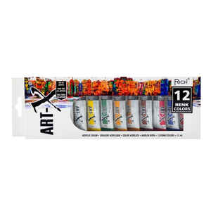 RICH - RICH 11412 ART-X 12 RENK AKRİLİK TÜP 12 ML 07521