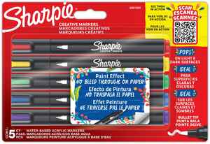 SHARPIE - SHARPIE AKRİLİK MARKÖR YUVARLAK UÇ 5 Lİ BLİSTER 2201069