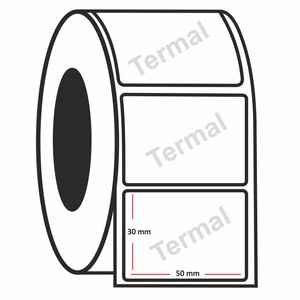 ERSA - TERMAL ETİKET 30x50 mm 1000 LİK RULO