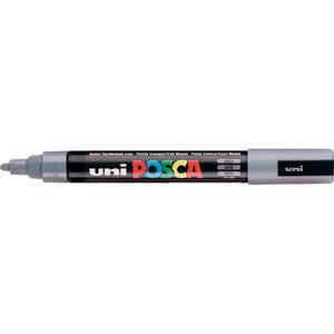 UNI-BALL - UNİ-BALL PC-5M-POSCA SU BAZLI MARKER GRİ 1.8-2.5