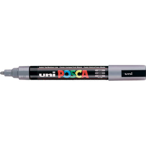 UNİ-BALL PC-5M-POSCA SU BAZLI MARKER GRİ 1.8-2.5