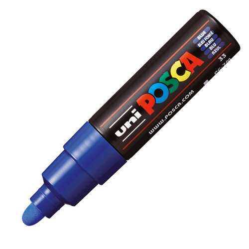 UNİ-BALL PC-7M -POSCA SU BAZLI MARKER MAVİ 4,5-5,5