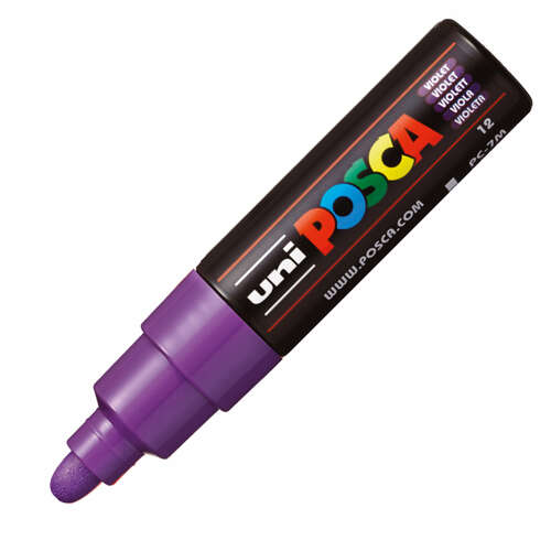 UNİ-BALL PC-7M -POSCA SU BAZLI MARKER MOR 4,5-5,5