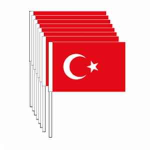 VATAN BAYRAK - VATAN BÜYÜK ÇITALI KAĞIT TÜRK BAYRAK 40 LI VT803