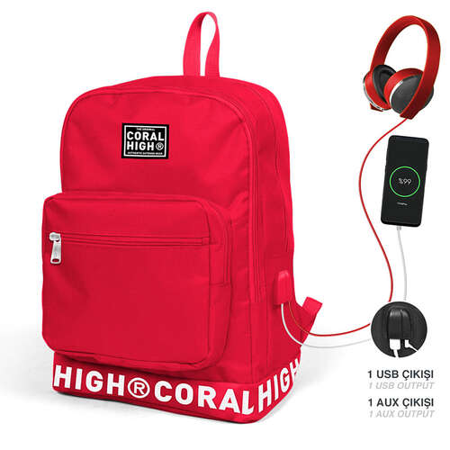 YAYGAN 24103 CORAL HIGH SIRT ÇANTASI USB+AUX